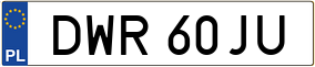 Truck License Plate